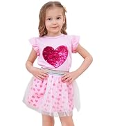Amazon.com: RETSUGO Baby Girls Skirt Top Set Flutter Sleeve